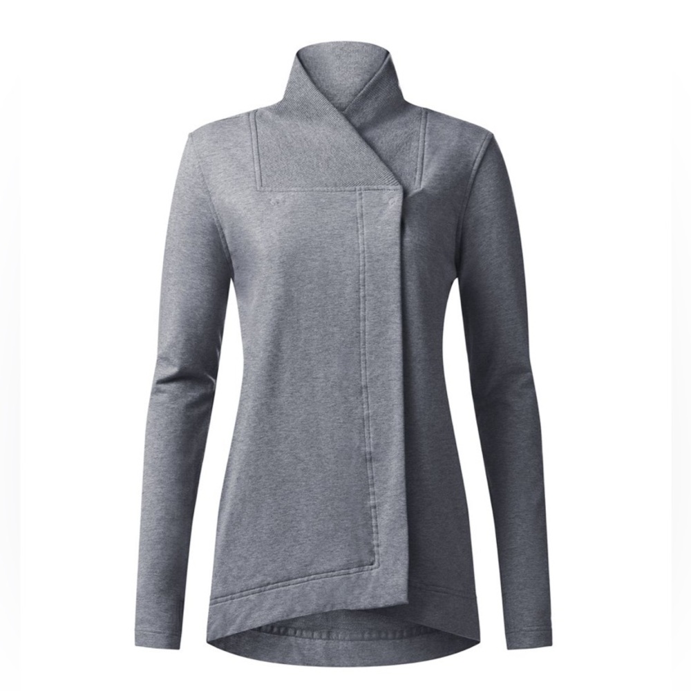 LULULEMON SIZE 6 BELLE WRAP/ Heathered medium grey